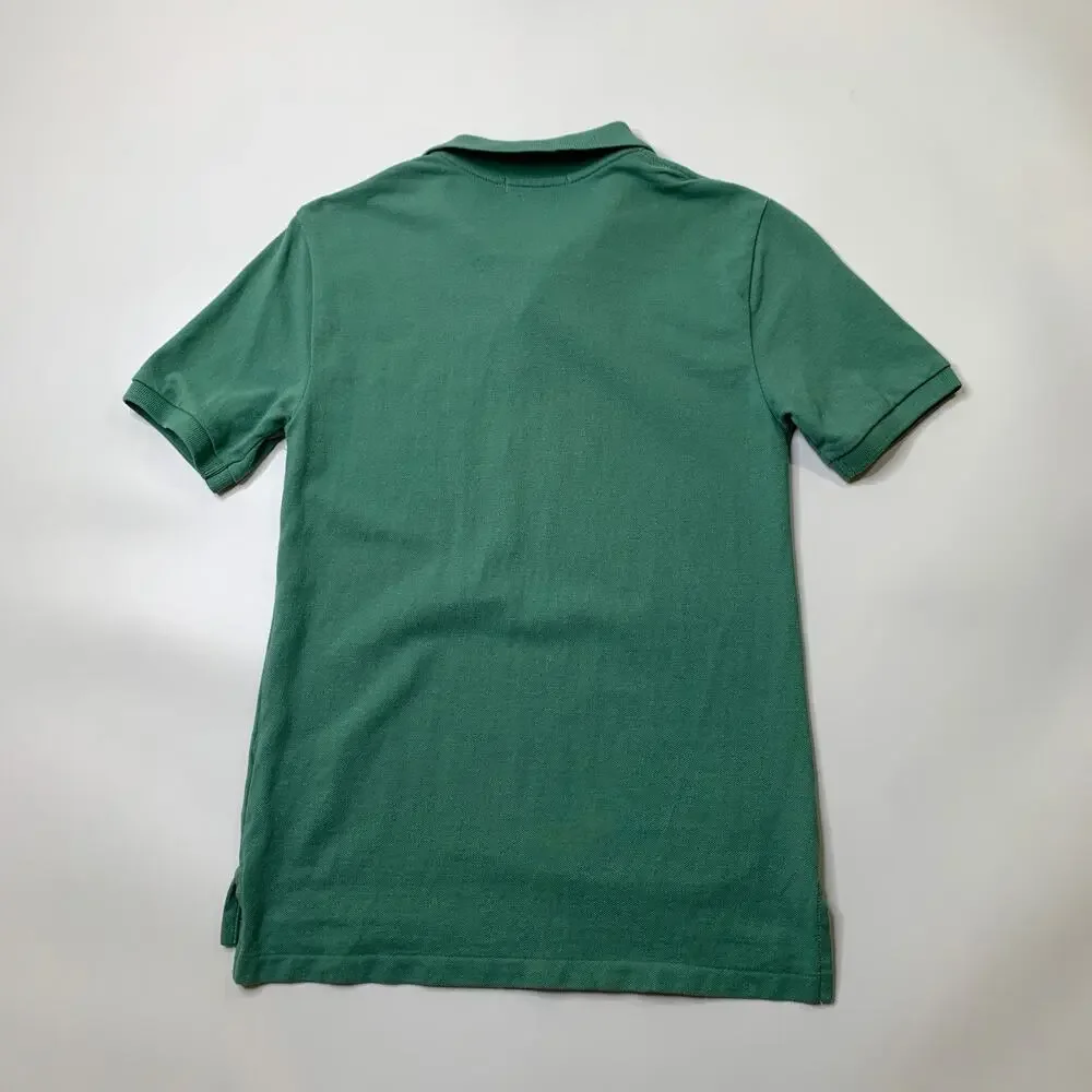 Polo Ralph Lauren Shirt Boys Youth M Medium Sage Classic Fit Droptail Hem